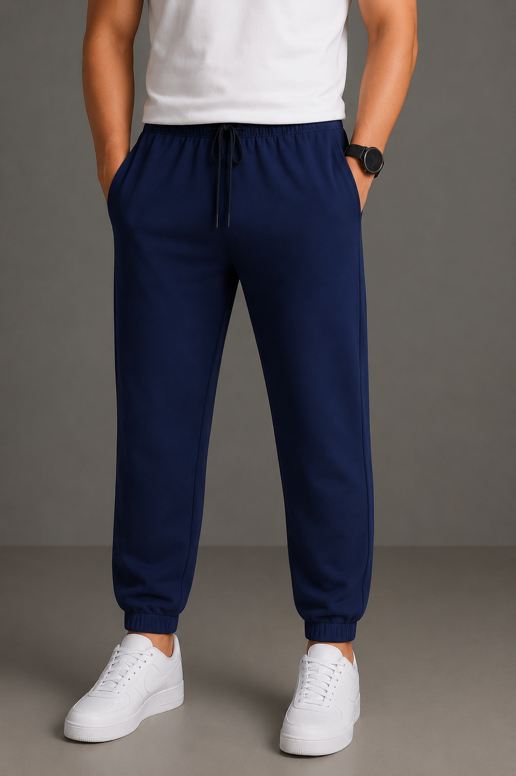 Men's Casual Track Pants (Pack of 2) | Soft Stretch Sports Joggers | Lightweight Daily Wear
