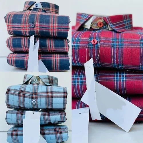 Men's Cotton Check Shirt | Full Sleeve Casual Shirt | Regular Fit Everyday Wear