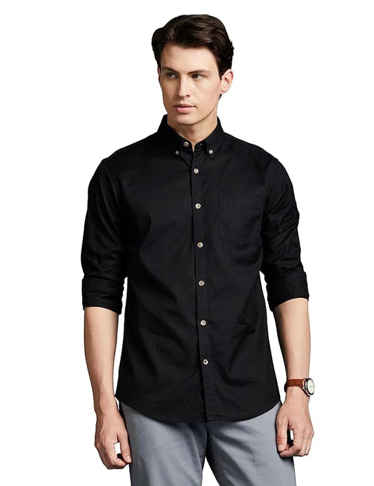 Men's Cotton Full Sleeve Shirt | Regular Fit Casual & Office Wear Shirt