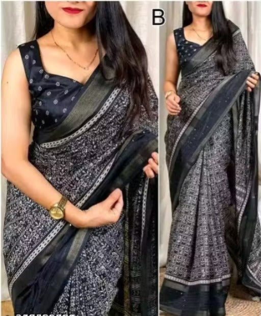 Women's Elegant Silk Saree | Traditional Party & Festive Wear Saree | Soft Premium Fabric