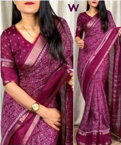 Women's Elegant Silk Saree | Traditional Party & Festive Wear Saree | Soft Premium Fabric