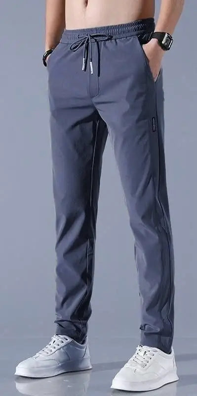 Men's Lycra Track Pants (Pack of 2) | Lightweight Stretch Gym & Casual Joggers | Comfortable Everyday Wear