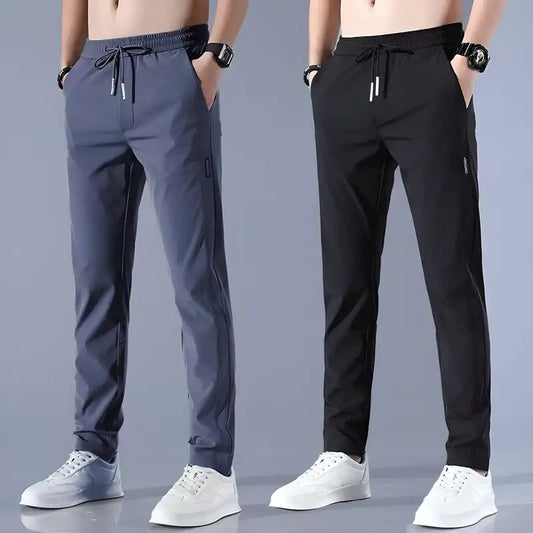 Men's NS Lycra Track Pants (Pack of 2) | Breathable Sports Joggers | Regular Fit