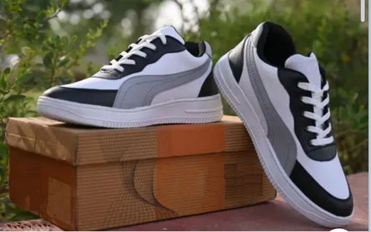 ANJRS Men's Sports Running Shoes | Lightweight Breathable Casual Sneakers | Comfortable Everyday Walking Shoes